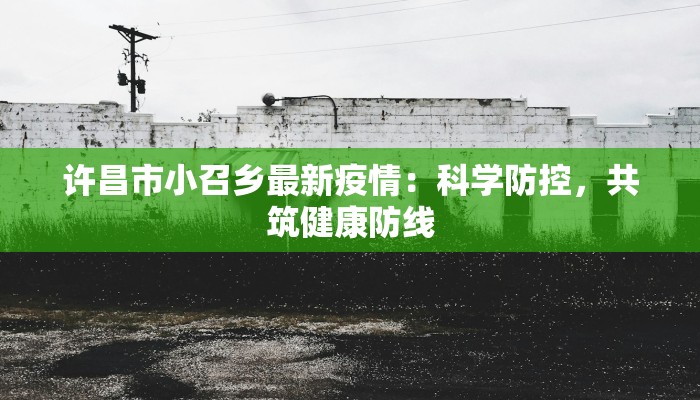 许昌市小召乡最新疫情：科学防控，共筑健康防线