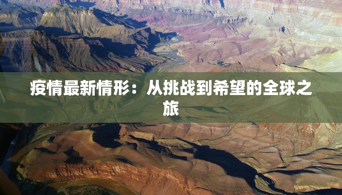 疫情最新情形：从挑战到希望的全球之旅